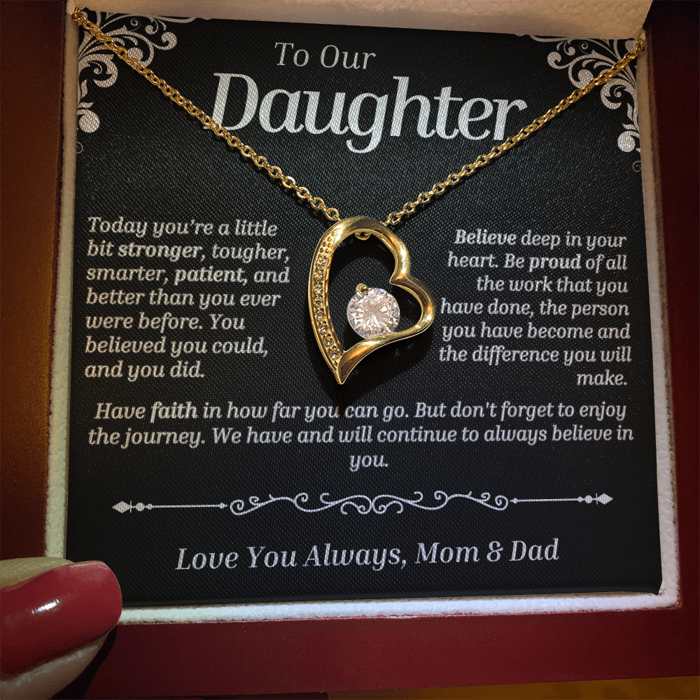 To Our Daughter - Forever Love (Love Knot Necklace)