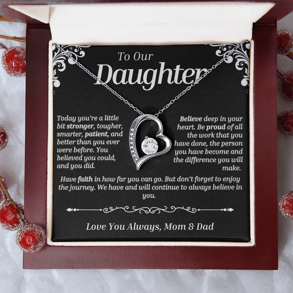 To Our Daughter - Forever Love (Love Knot Necklace)