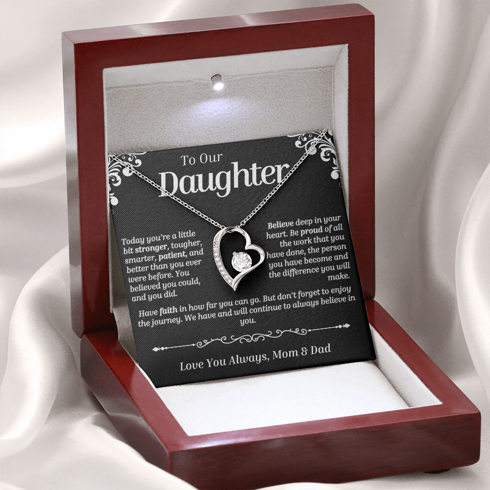 To Our Daughter - Forever Love (Love Knot Necklace)