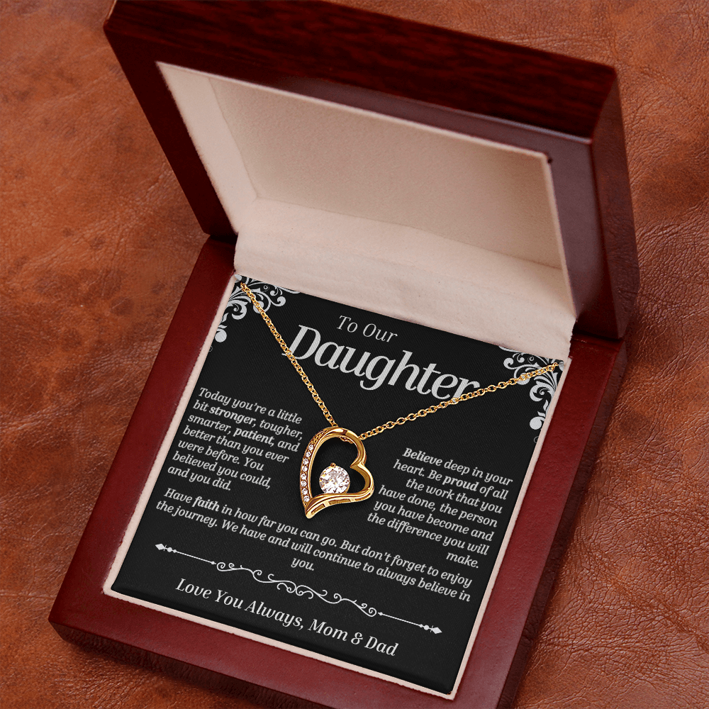 To Our Daughter - Forever Love (Love Knot Necklace)