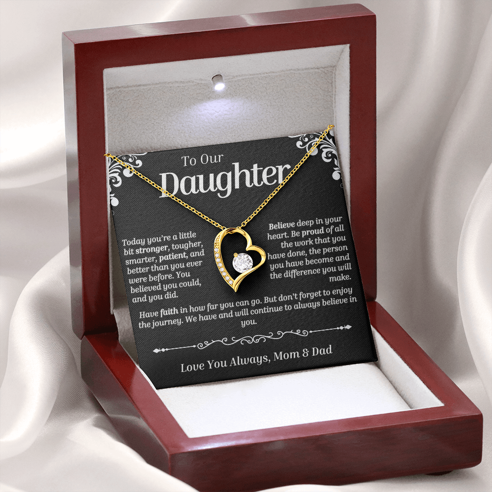 To Our Daughter - Forever Love (Love Knot Necklace)