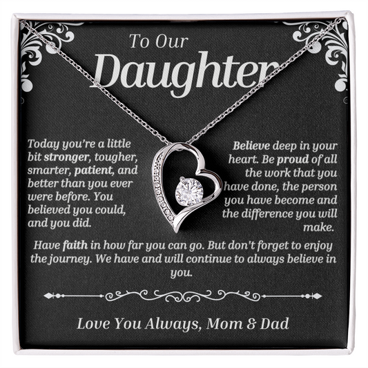 To Our Daughter - Forever Love (Love Knot Necklace)