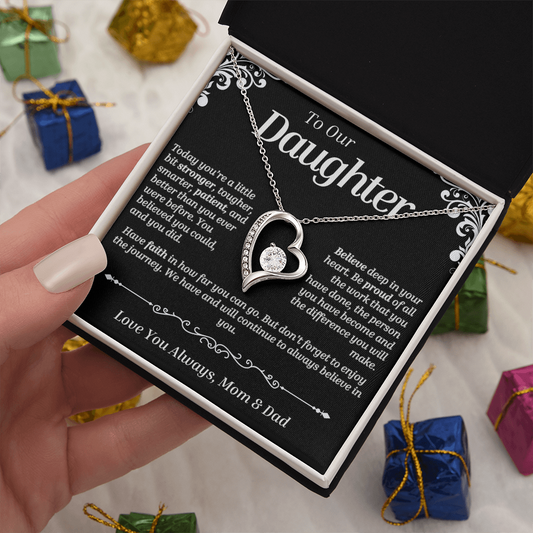 To Our Daughter - Forever Love (Love Knot Necklace)