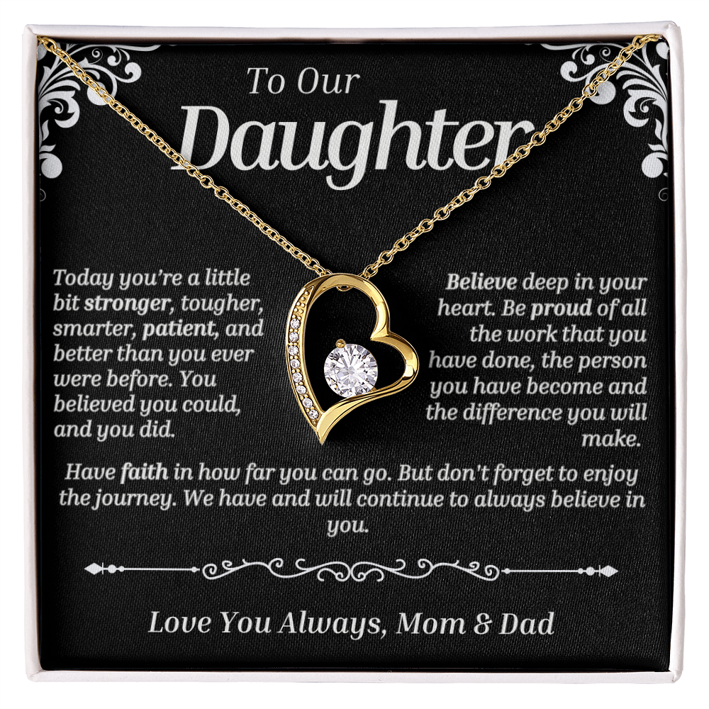 To Our Daughter - Forever Love (Love Knot Necklace)