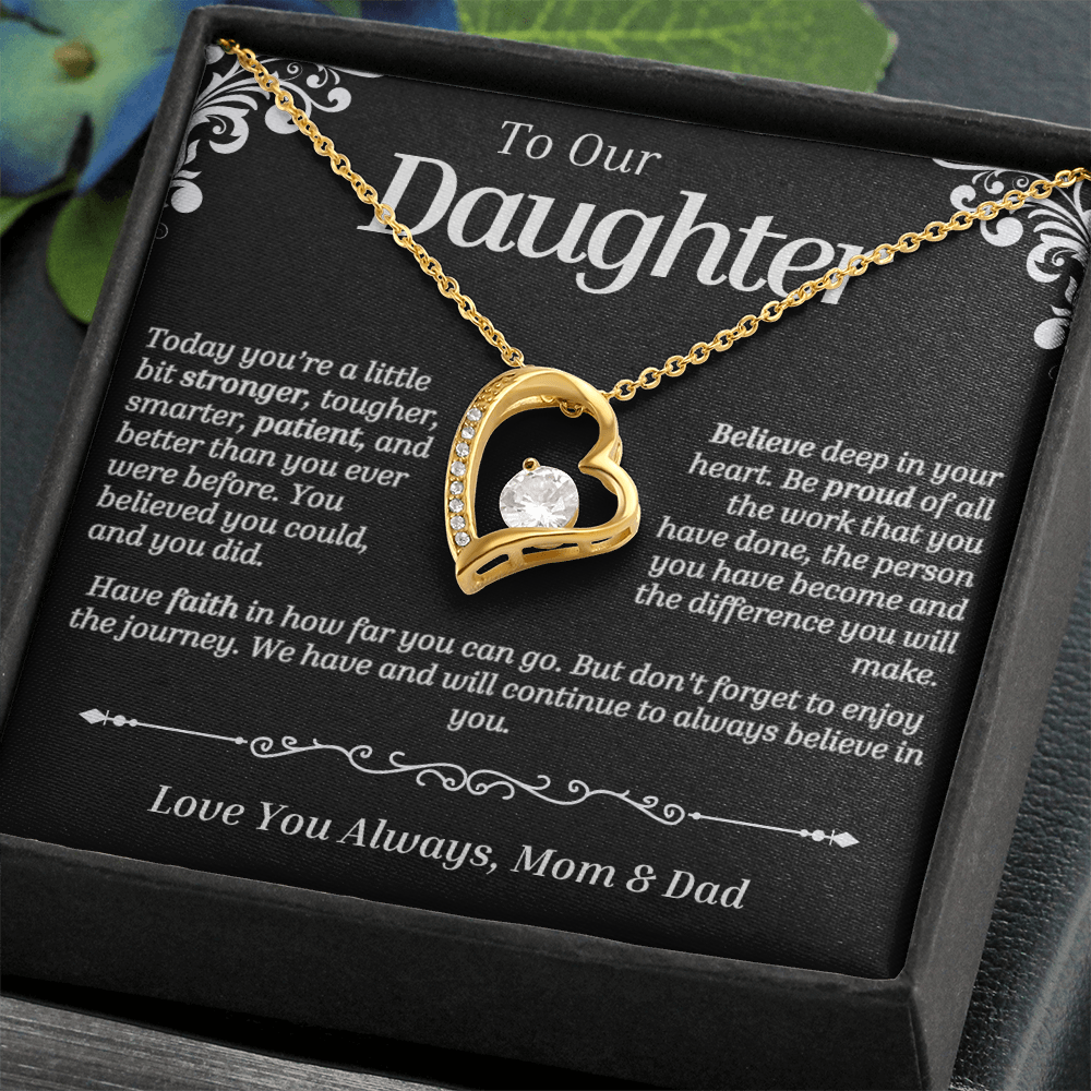 To Our Daughter - Forever Love (Love Knot Necklace)